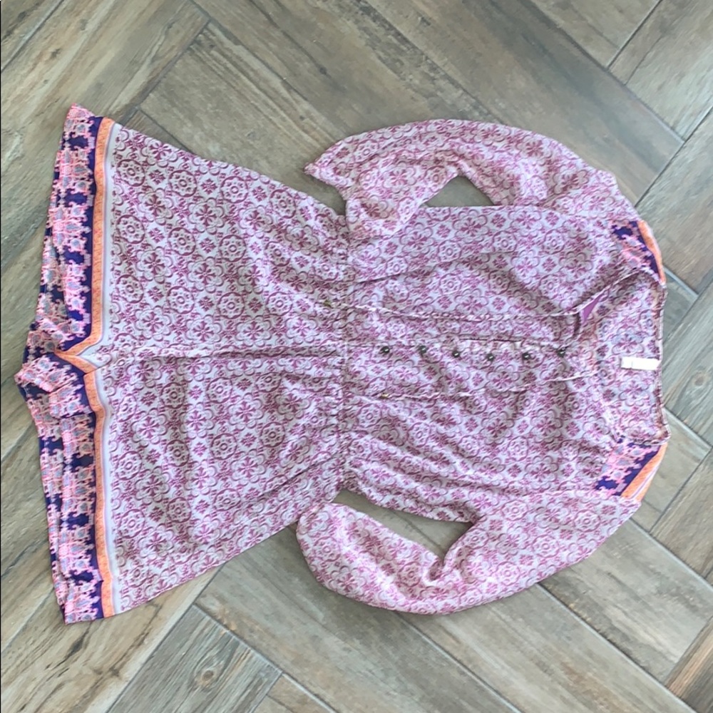 Long sleeved patterned romper